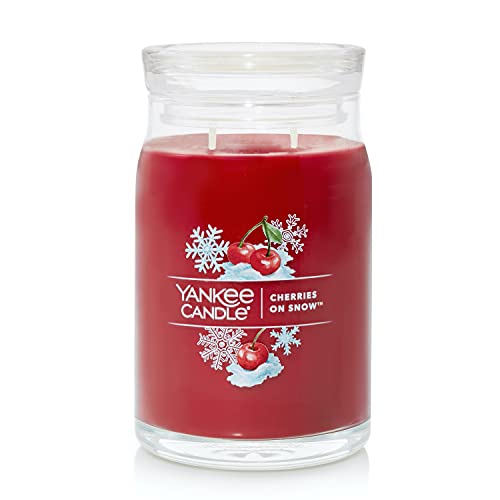 Yankee Candle Kirschen auf Schnee Signature Kerze im Glas groß
