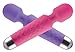 Wireless Mini Wand Massager for Women, Waterproof 20x Multi-speed Vibrations (Black)