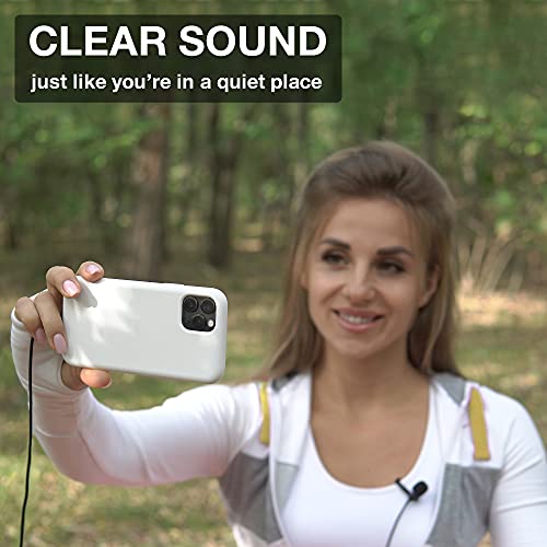Professional Grade External Lavalier Microphone For Iphone Ipad Ipod - Lapel Omnidirectional Condenser Mic Phone Audio Video Recording Portable Clip-On For Vlogging, Youtube, Interview, Tiktok (12Ft) #TOP3
