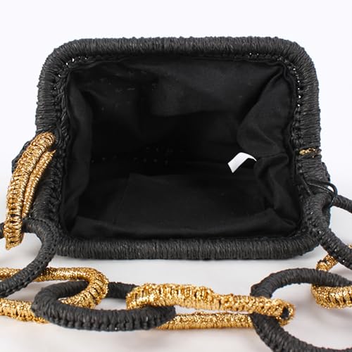 Bolso de Playa Straw para Mujer Tote Handbag Vacaciones miniatura 6