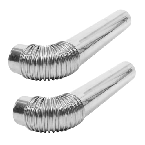 DECOMELODY 1ensemble Tuyau De Poêle Acier Inoxydable avec Coudé pour Cheminée Extension Pratique pour Poêle De Chauffage Et Camping Résistant Aux Hautes Températures De Coudé