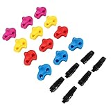 VINGVO Rock Climbing Brackets 12 Pcs Easy to Install Durable ABS Rock Wall Brackets for Thicker Tree