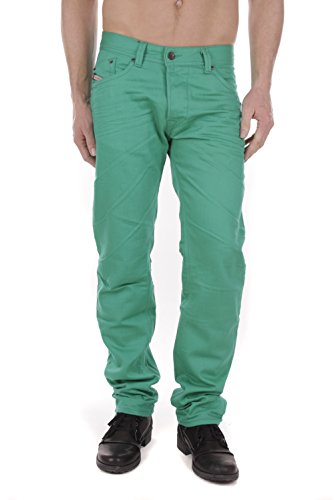 Diesel Darron 008QU Jean fuselé pour homme Coupe droite, Turquoise., 31W / 32L