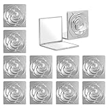 FÁCIL&VIVIR Espejo de Bolsillo, 12 Piezas Doble Cara Espejo de Mano, Aumento 1x/3x, Portátil Espejos Cosméticos...