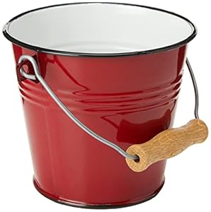 Ibili Emaileimer Rot 1,5 l 14 cm