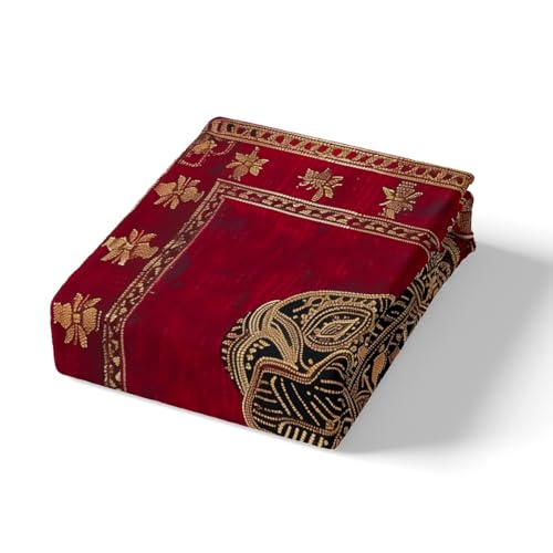 Housse de couette éléphant indien bohème rétro pour lit double