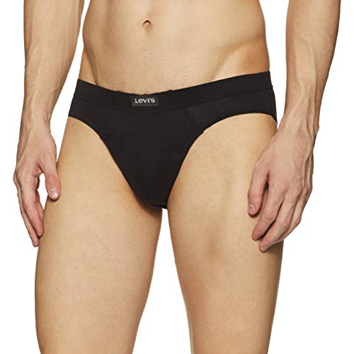 Image of Levi's 011 Comfort Brief for Men | 100% Pure Cotton | Breathable | Durable | Anti-Roll Waistband | Extra Supportive Gusset | Dual Layer 3D Pouch | Tagless & Zero Irritation Comfort | Pack of 3