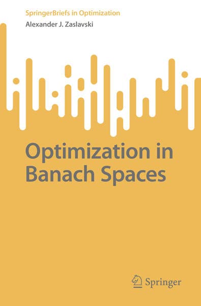 Buy Optimization in Banach Spaces — BookShops.in