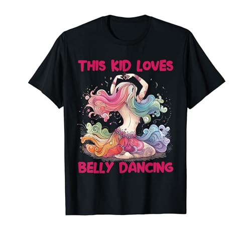 Colorida bailarina del vientre - Shimmy Dancer para niños Sensual Camiseta