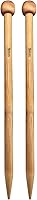 Vista 13 de Weabetfu Agujas de tejer de bambú rectas de punta única de 10 pulgadas para tejer hecho a mano DIY, tamaño US 6 (4mm)