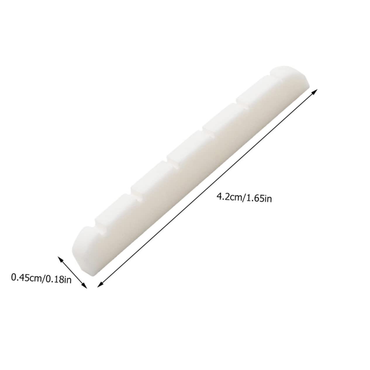 BESTonZON Pure Ox Bone Guitar Pillow Acoustic Guitar String Nut for Tone Enhancement