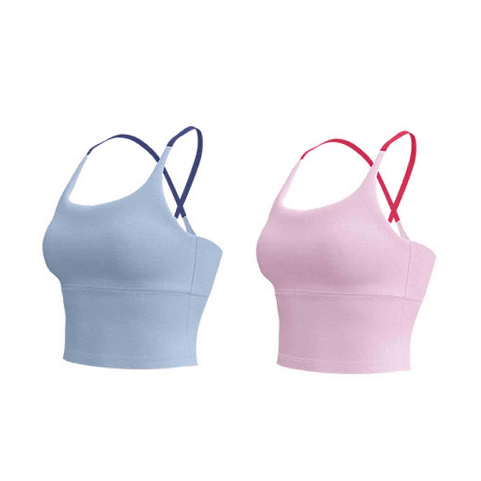 Camiseta Deportiva para Mujer, Copa Fija, Camisola Corta, Tirantes Cruzados en la Espalda y Copa integrada.