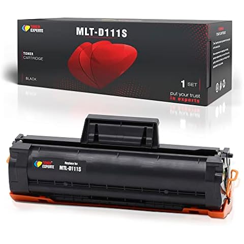 TONER EXPERTE Kompatibel für Samsung MLT-D111S Schwarz Tonerkartusche Ersatz Cover