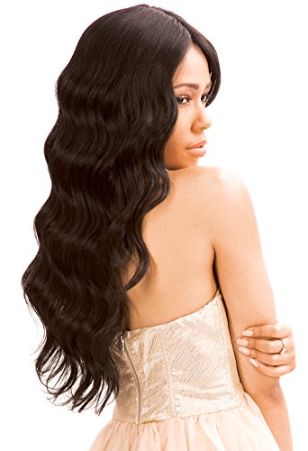 New Born Free Human Hair Blend Lace Front Wig Magic Lace U-Shape Lace Wig MLUH94 (DYX1B/COOLSLV)