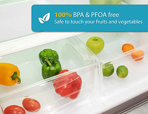 Refrigerator Liners For Shelves By Linda’s Essentials (8 Pack) - Refrigerator Shelf Liners For Glass Shelves Protects Against Spills - Multi-Use Shelf, Drawer And Fridge Liners - Bpa Free #TOP6