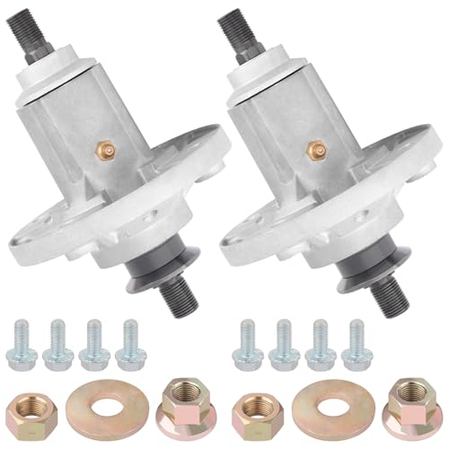 boeray 2pcs Lawn Mower Assembly for John Deere D140,D100-D160 LA100-LA165 X110 X120 and X140 GY20454,GY20867,GY20962 Oregon 82-359 Raisman 80-12-041 Stens 285-851 TSB 502-0039 with 4 Tapped Bolts