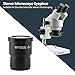 Wide Field Stereo Microscope Eyepiece, 10X Magnification,30mm Mount,WF10X/20 Wide Field Stereo Microscope Eyepieces Optical Glass & Metal Construction for Compound Biological Microscopes