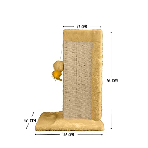 Kit com 4 Arranhador Protetor para Canto de Sofá e Cama Base Externa Bege