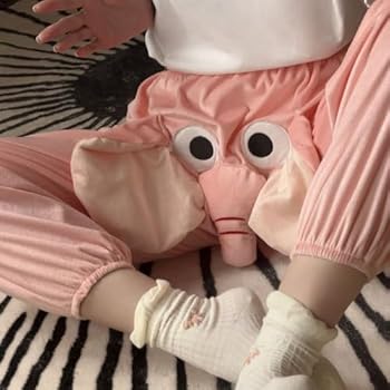 Pyjama Homme Flanelle Pantalon Pyjama Flanelle Éléphant 3D - Chaud Et Drôle - Taille L Bleu Pantalon Pyjama Homme Flanelle