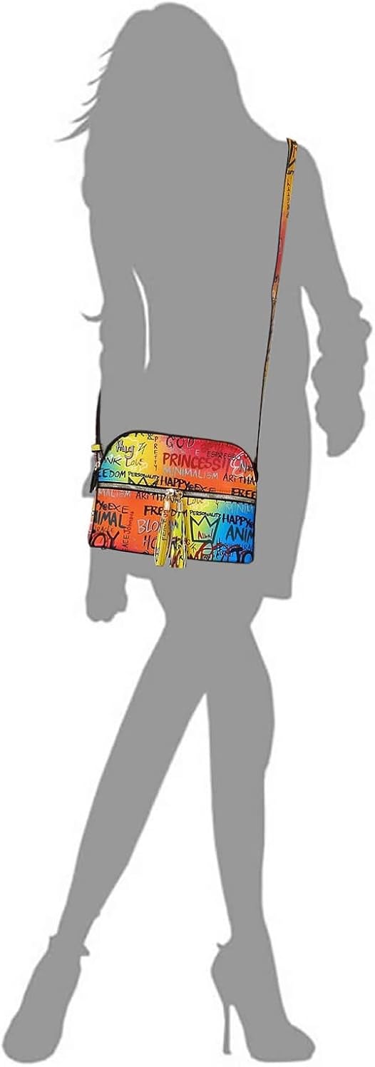 Miniatura 7 de Bolso cruzado con cremallera y fleco, multigraffiti para latas de aerosol, bolsa de graffiti para graffiti