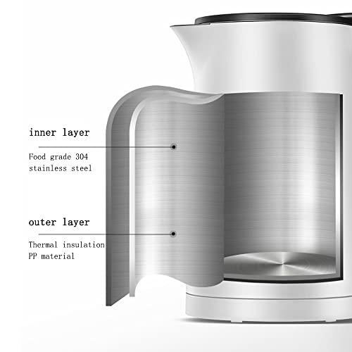 Bouilloire 1,5 L à rotation 360 degrés et conception de couvert étanche - 6
