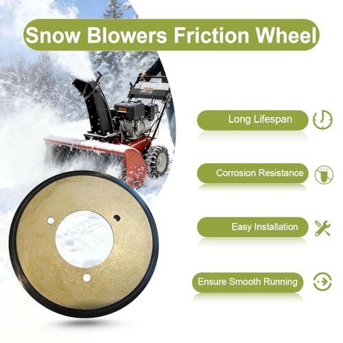 YIBOCO Drive Friction Disc 119-1567 Compatible with 106-4480, Compatible with Toro/Exmark Snow Blowers 17740, 38629, 38633, 38634, 726OE 724OE, 826OXE, 926OXE, 1028OXE Snow Thrower Friction Wheel by YIBOCO - Image 3