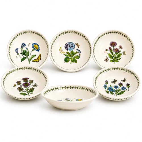 Portmeirion Botanic Garden Soup Plate, Set of 6 Assorted Motifs