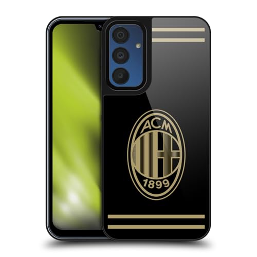 Coque Samsung Galaxy A15 noir et d'or crête élégante Head Case Designs
