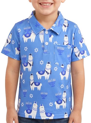 Image of Unique Baby Moisture Wicking Kids Polo Shirts for Toddler Boys Polo Shirt