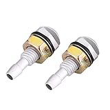 Windshield Sprayer, 2pcs Universal Aluminum Alloy Car Auto Front Windshield Washer Nozzle Windscreen Clean Tool (Silver)