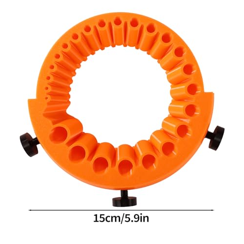 Drill Bit Sharpener Tool, Multipurpose Portable Universal Heavy-Duty Angle Power Drill Bit Sharpeners for Sharpening Drill Bits 2 to 13 Mm Drill Bits & 125 Mm Grinder (Orange) - Image 3