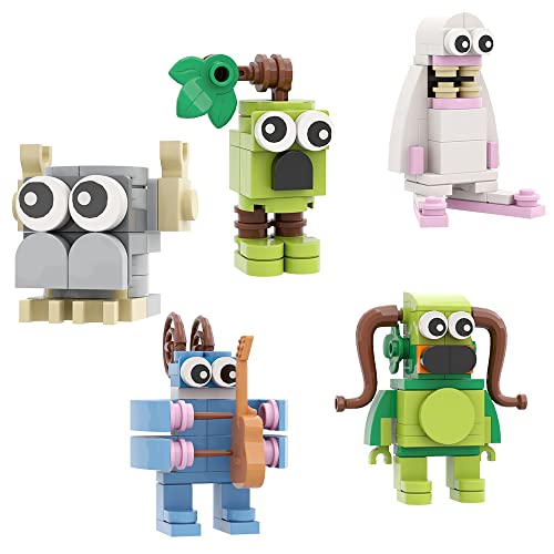 Singing Chorus Cartoon Action Figure Building Block Kit, Monsters Anime Game Build-And-Display Model Toys, Collectible Building Bricks Gift For Kids Boys Girls And Fans(168Pcs) #TOP14