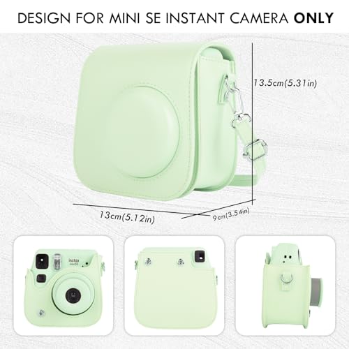 Funda protectora de cuero para cámara Fuji Mini SE/7 Plus miniatura 2
