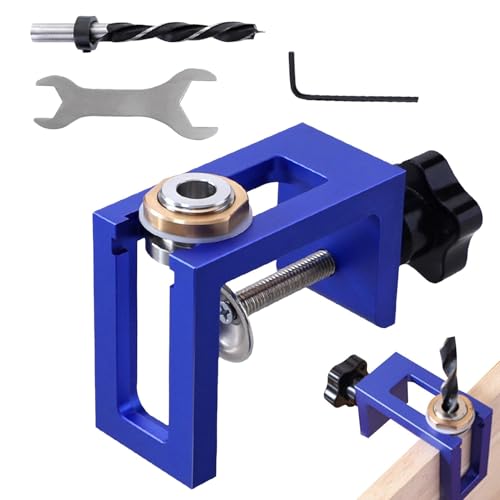 Guide de perçage ajustable pour tourillon bois et alignement de placard