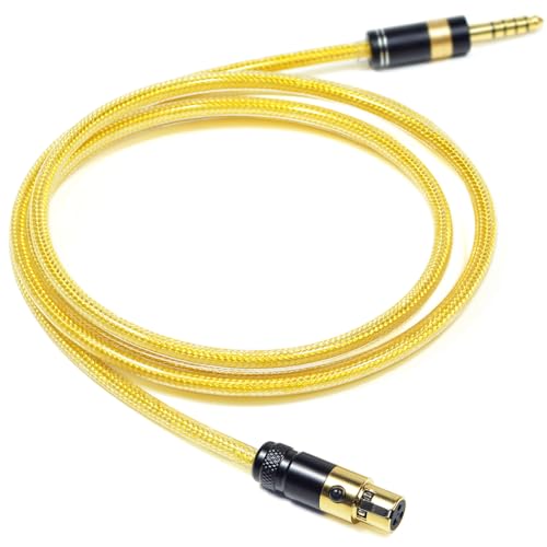 GUCraftsman 3-Pin Mini XLR 6N���_�f���⃁�b�L�������V�[���h�w �w�b�h�z���A�b�v�O���[�h�P�[�u���hBeyerdynamic DT990 Prox DT700 Prox DT900 Prox DT1990 PRO MKII AKG