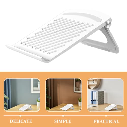 Base para portátil plegable ajustable multiángulo blanca miniatura 3