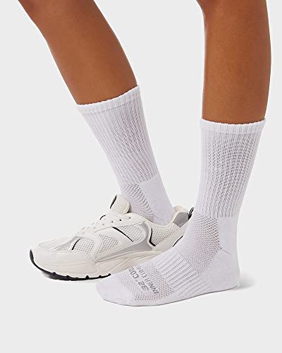Image of 32 DEGREEES Women's 5 Pack Comfort Crew Socks | Anti-Odor | Arch Support | Active | Casual | Work