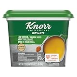 Knorr Professional Ultimate Low Sodium Vegetable Paste Base Gluten Free, Vegetarian, No Artificial Flavors or Preservatives, No MSG added, Colors from Natural Sources, 1 Pound (Pack of 6)