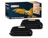  QUALITONER - x2 Toners - CE255A 55A Noir - Compatible pour HP Laserjet Enterprise 500 MFP M525dn HP Laserjet Enterprise 500 MFP M525f HP Laserjet Enterprise Flow MFP M525c HP Laserjet Pro 500 MFP M5