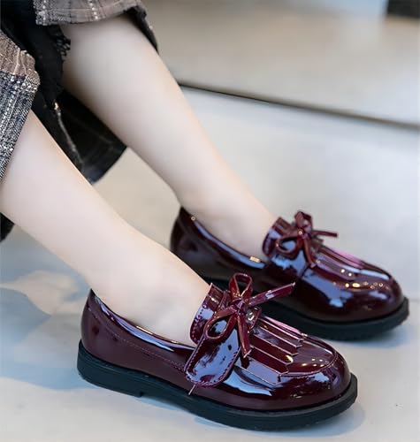 Image of kkdom Girl's Classic Tassel School Uniform Shoes British Style Oxford Shoes