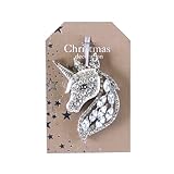 Oak Street Wholesale Decorative Holiday Hanging Figurine Ornament for Christmas Tree, 4 Inch Metal, Crystal Unicorn