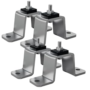 Halterung für Klimaanlage | Set mit 4 Vibrationshalterungen für Split-Kondensator – Füße aus Edelstahl für Klimaanlagenhalterung für den Innen- und Außenbereich, Haus, Garten