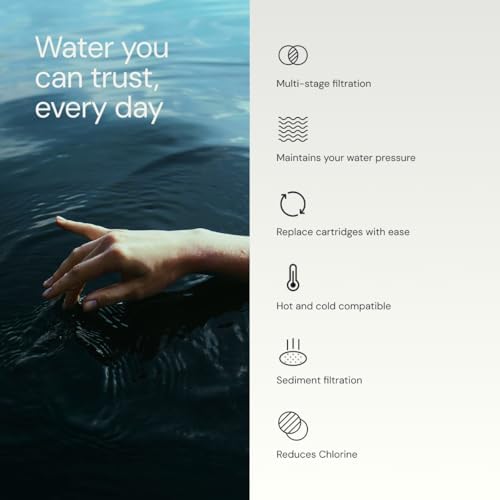 Aquabliss High Output Revitalizing Shower Filter - Reduces Dry Itchy Skin, Dandruff, Eczema, and Dramatically Improves The Condition of Your Skin, Hair and Nails - Chrome (SF100) - 2
