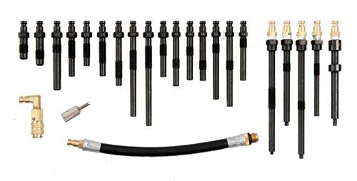 KS Tools - 150.1775 - Adaptateurs pour compressiomètre avec testeur d'étanchéité de cylindre - Outillage mécanique automobile - Composé de 22...