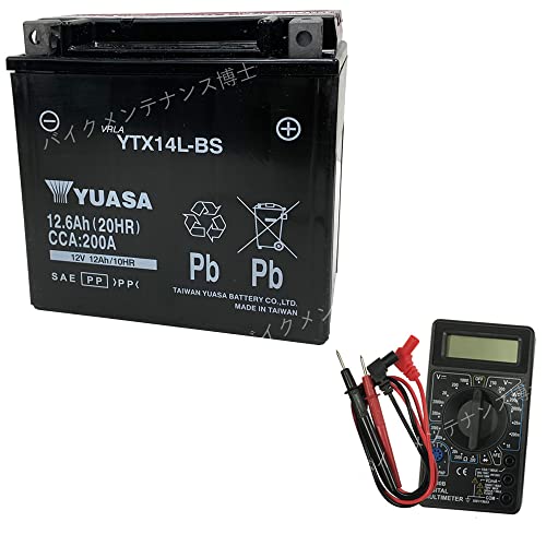 ��p���A�T [�f�W�^���e�X�^�[�Z�b�g] YUASA YTX14L-BS [�݊� �n�[���[ 65958-04 65984-00] �����[�d�� ���g�p�\ XL1200R XLH883