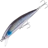 Gancio triplo forte 2 pezzi. HUFFA Esche da Pesca Big Game 15cm 63.5g Esche da Pesca in Mare Affondamento Esche dure Artificiali Lancio Lungo Minnow Jerkbait Tackle(CC136B-04)