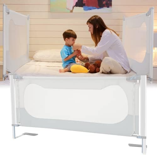 Letfonmo Bed Rail for Toddlers, 78.7" Baby Bed Rail Guard with Upgraded Durable Material, Sturdy Toddler Bed Rail No Gap, Easy to Install Bed Guard Rail for Queen King Twin Full Size Bed (1 Piece)