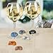 Genuine Fred Wine Lives Kitty Drink Markers, Set of 6
