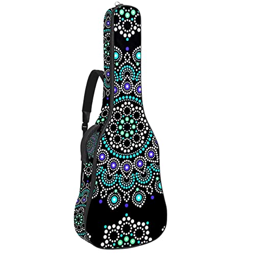 Sac dos guitare acoustique imperméable 42.9 pouces housse rembourrée ours polaire