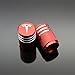Qingtech dvdd011 Red Tesla Tyre Valve Caps 4 Pack